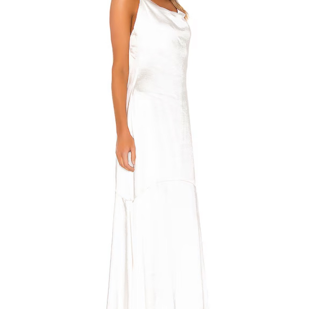 ELLIATT Aisle Dress in White Size S satin maxi wedding bridal formal gown *flaws - Picture 4 of 12